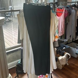 Deep green high risk slim trouser